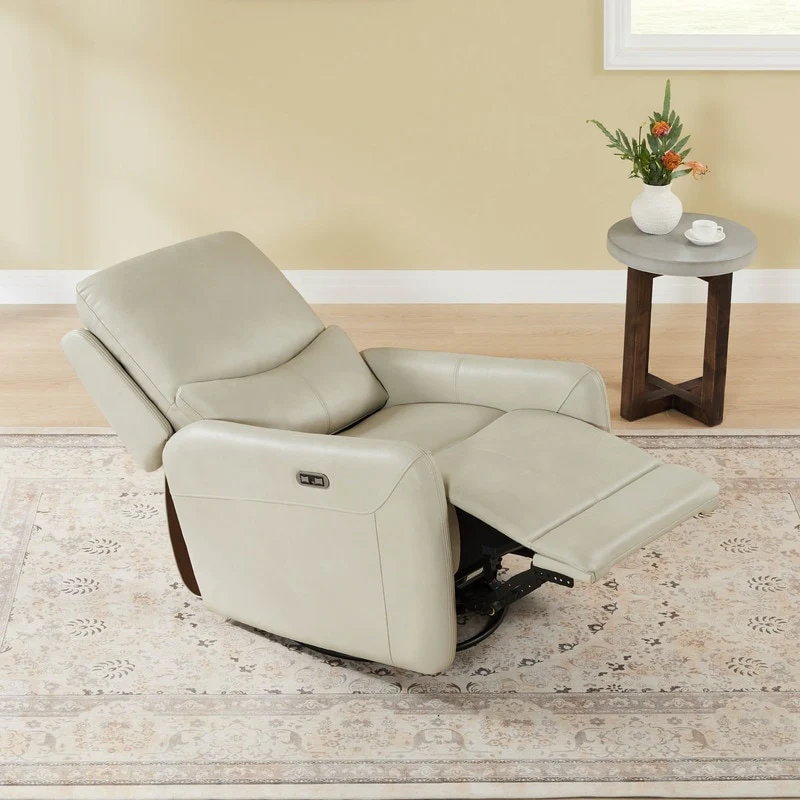 Adalyn Power Swivel Glider Recliner with Lumbar Pillow