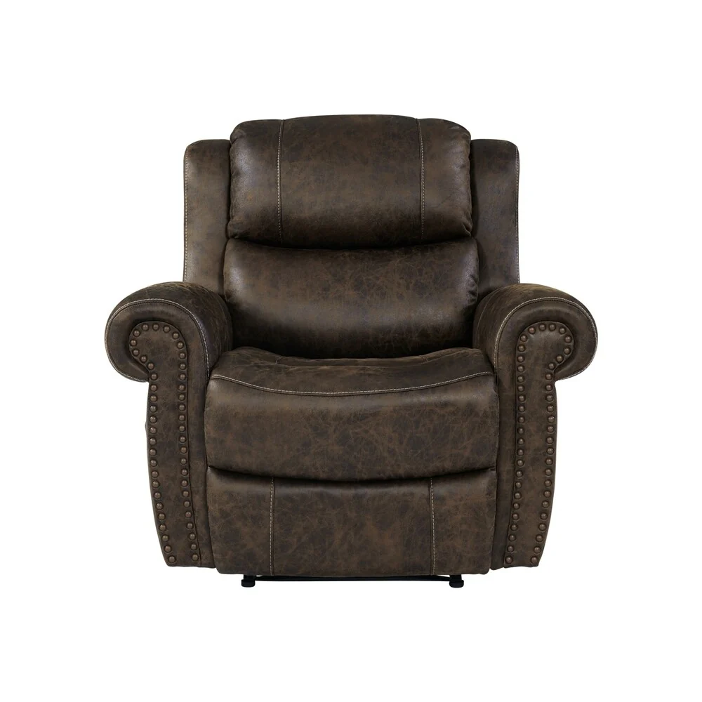 Copper Grove Dilsen Extra Large Rolled Arm Wall Hugger Recliner Chair