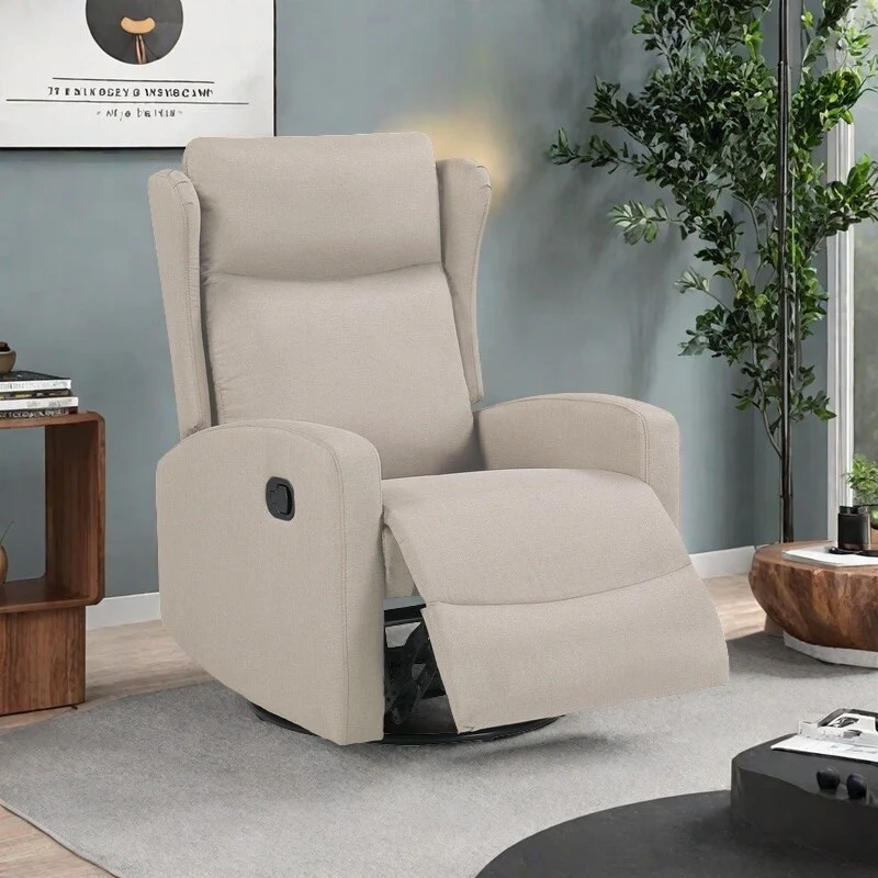 360�� Swivel Rocker Recliner Chair with 3?Position Back & Rocking