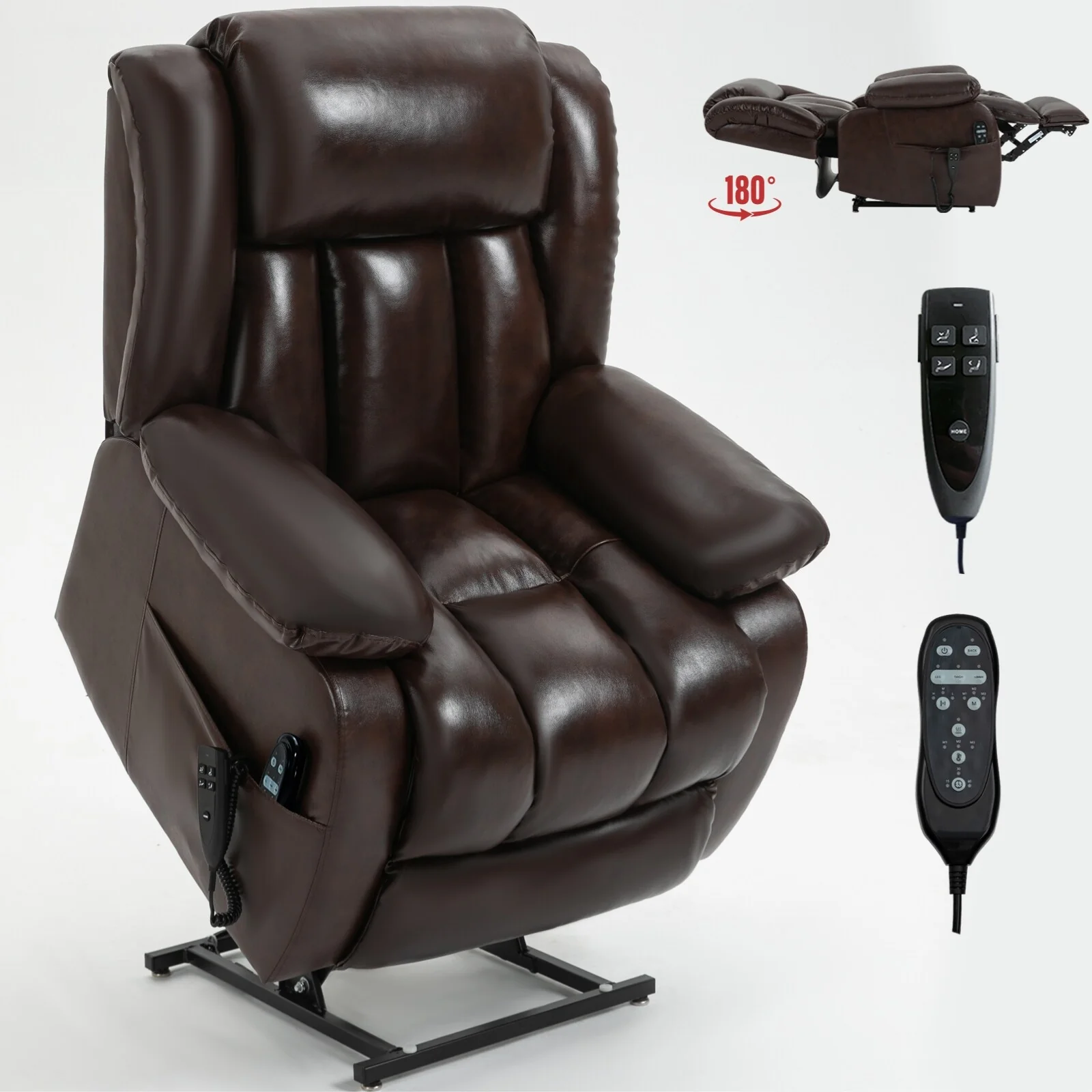 Power Lift Recliner Chair with 8-Point Vibration Massage