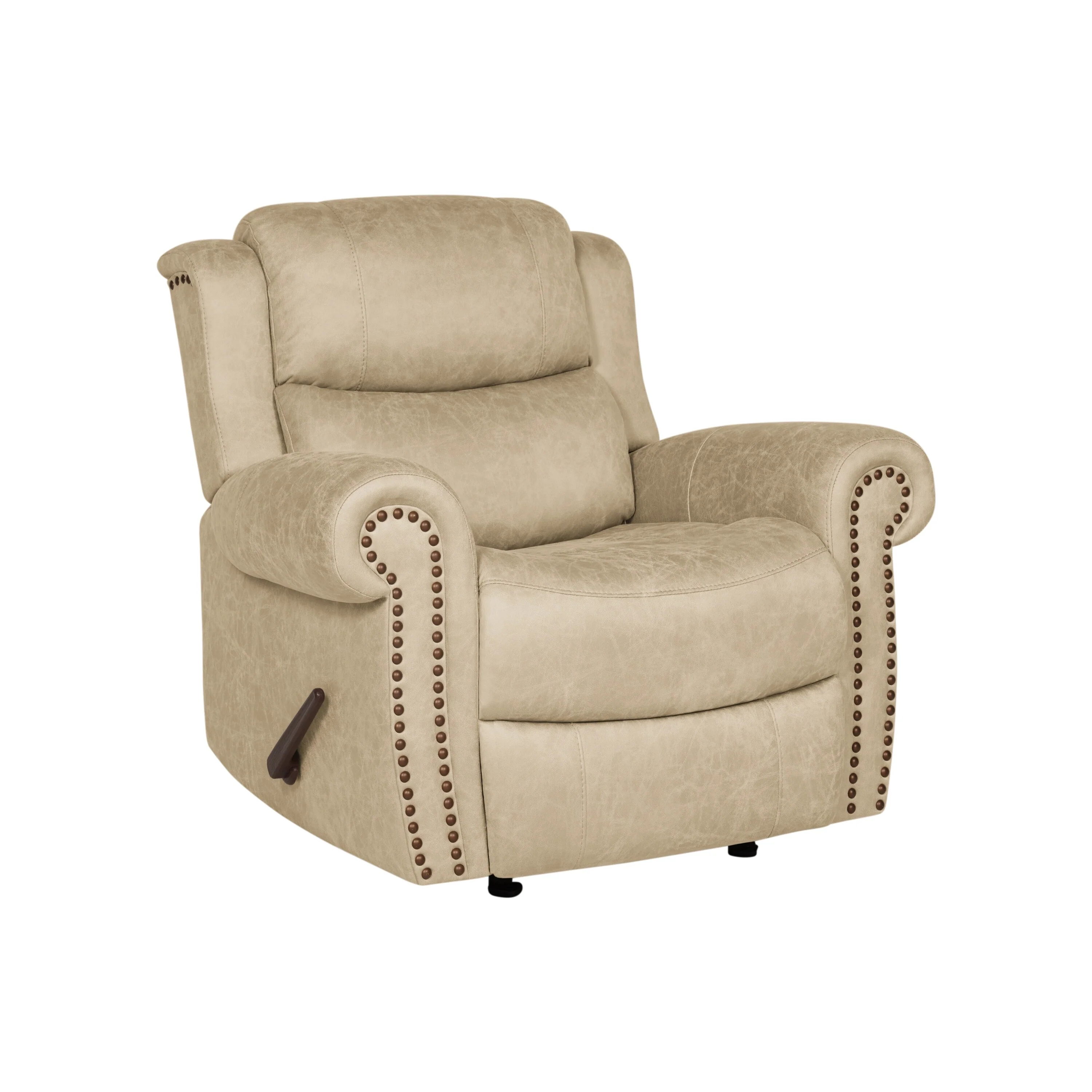 Copper Grove Dilsen Extra Large Rolled Arm Rocker Recliner Chair