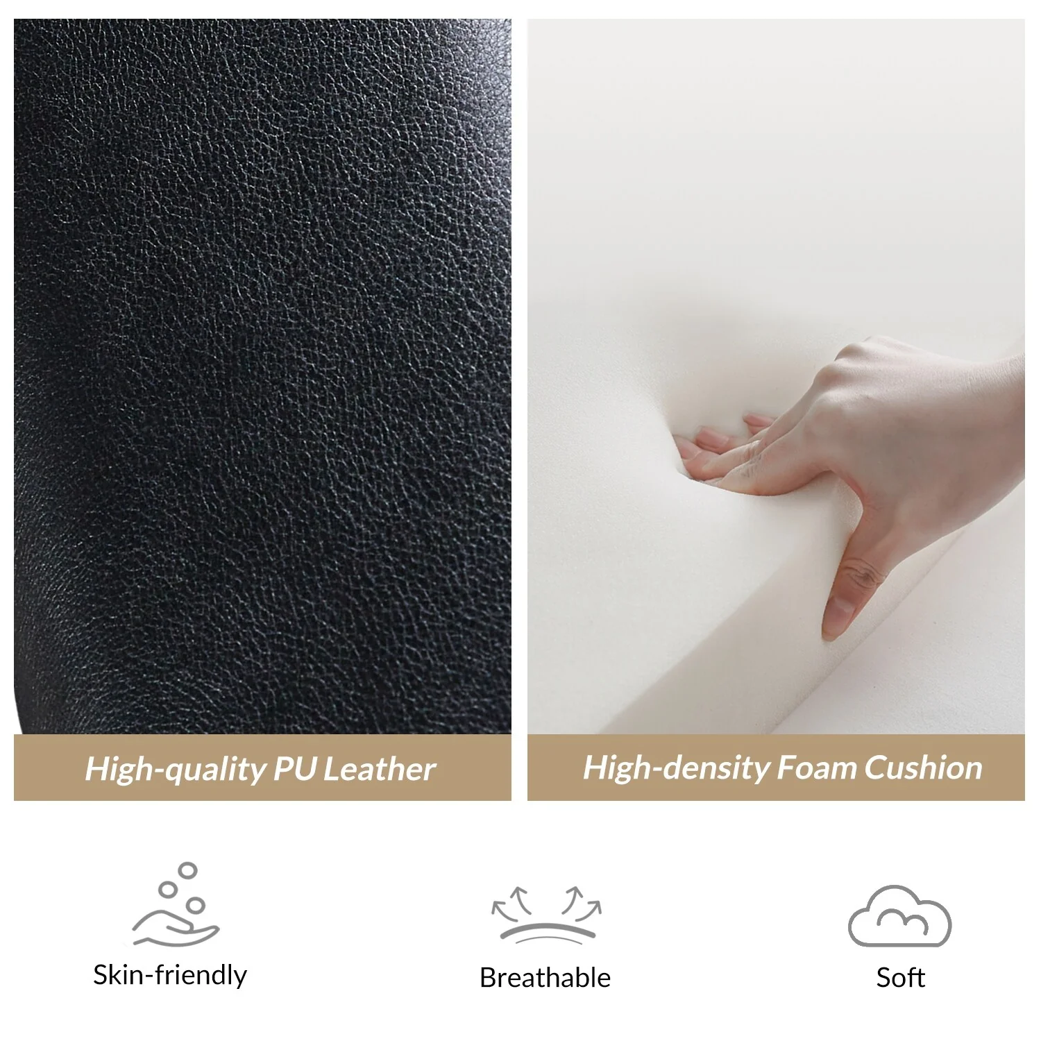 Patrick Mid-century Vegan Leather Solid Wood Recliner by HULALA HOME