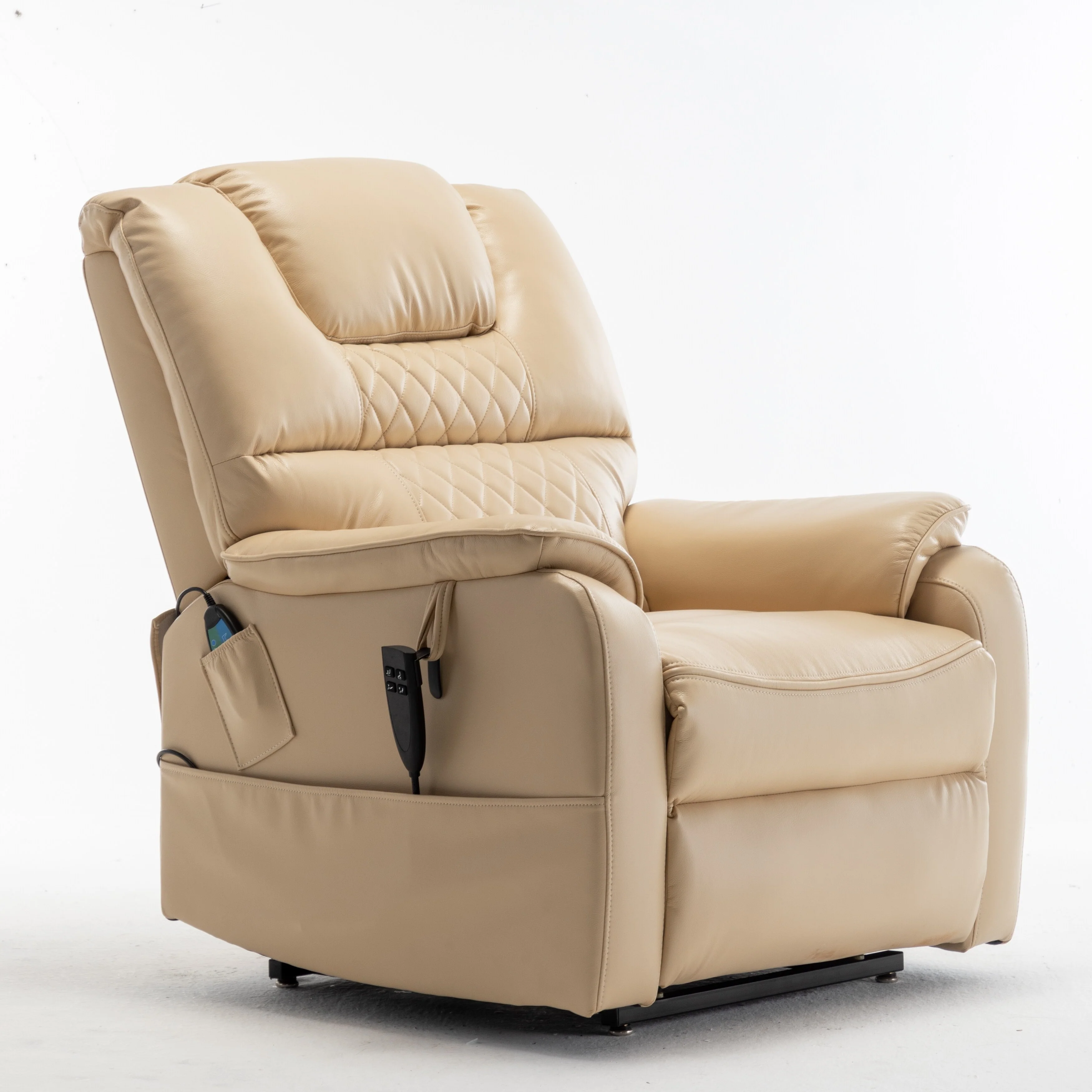 PU Recliner Chair with 180�� Infinite Position, Remote & Easy Assembly