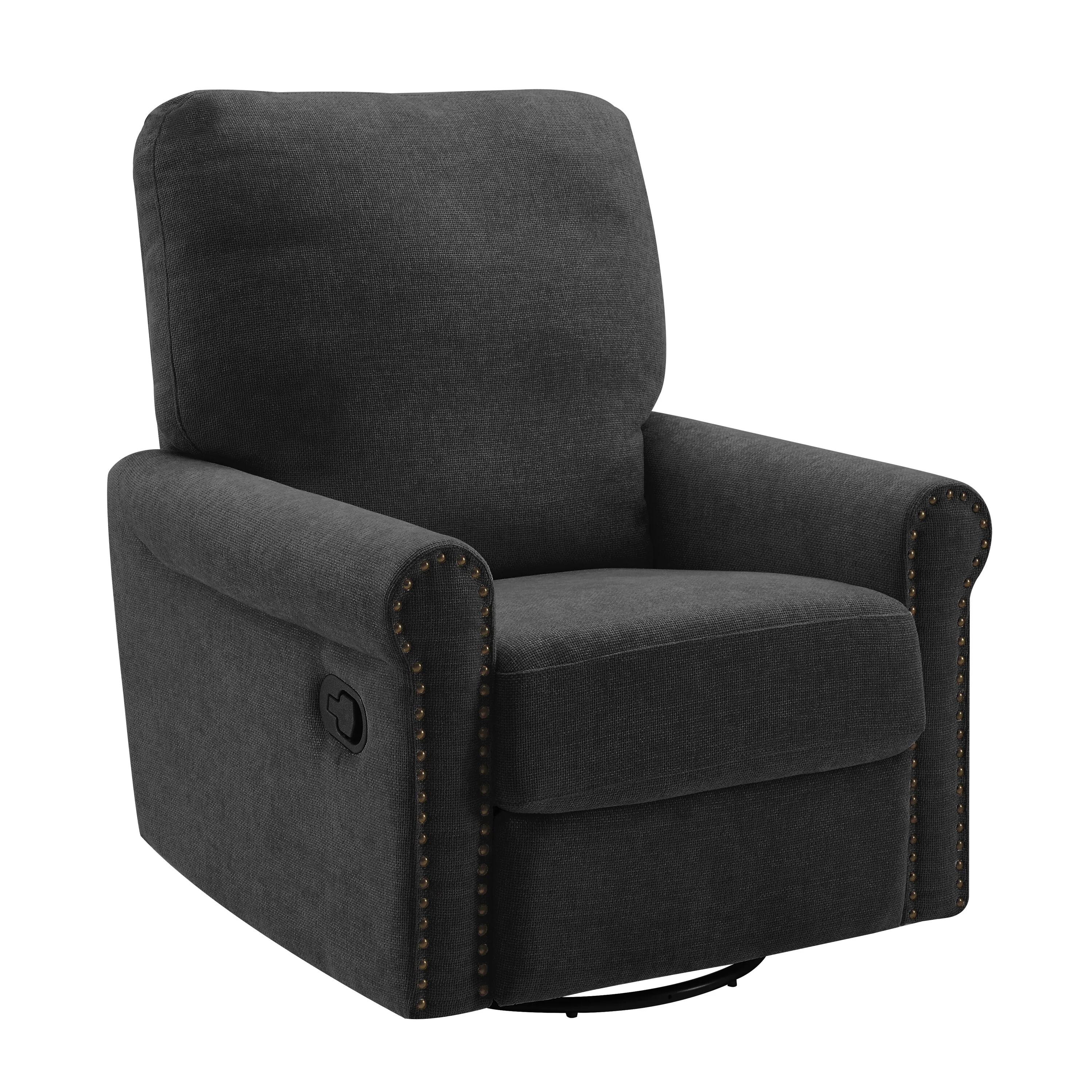 Heido 360 Degree Swivel Glider Manual Recliner Leisure Chair Set of 2