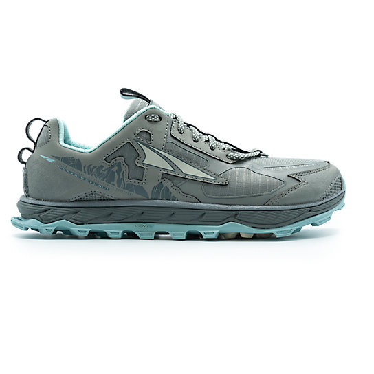 Women's Altra LONE PEAK 4.5 Hiking Shoes Natural Grey/Light Turquoise NU7621403