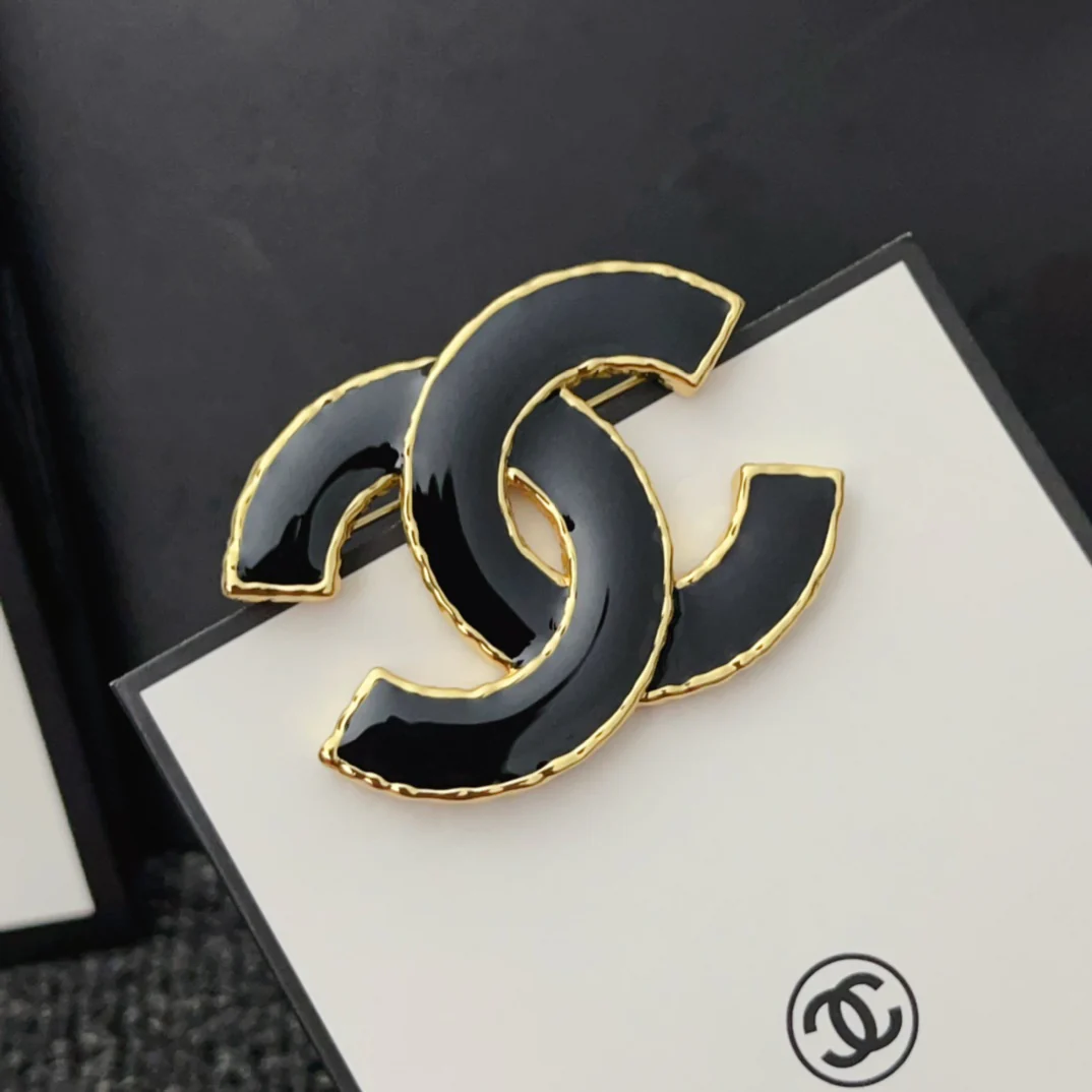 BCB011 Enamel CC brooch - ccjewelryacc
