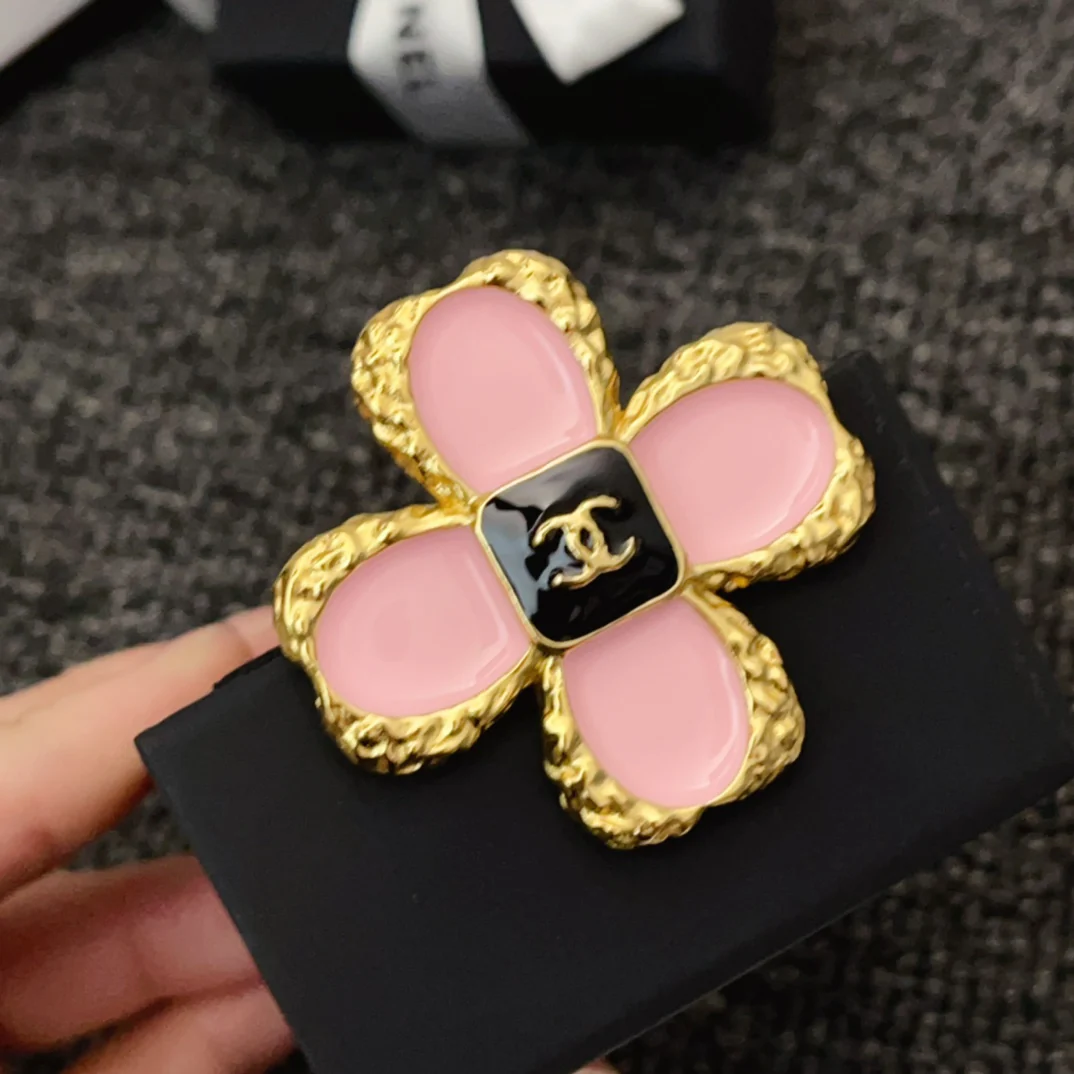 BCB009 CC leaf clover brooch - ccjewelryacc