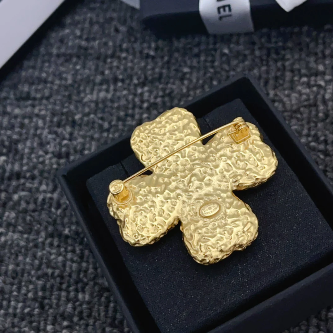 BCB009 CC leaf clover brooch - ccjewelryacc