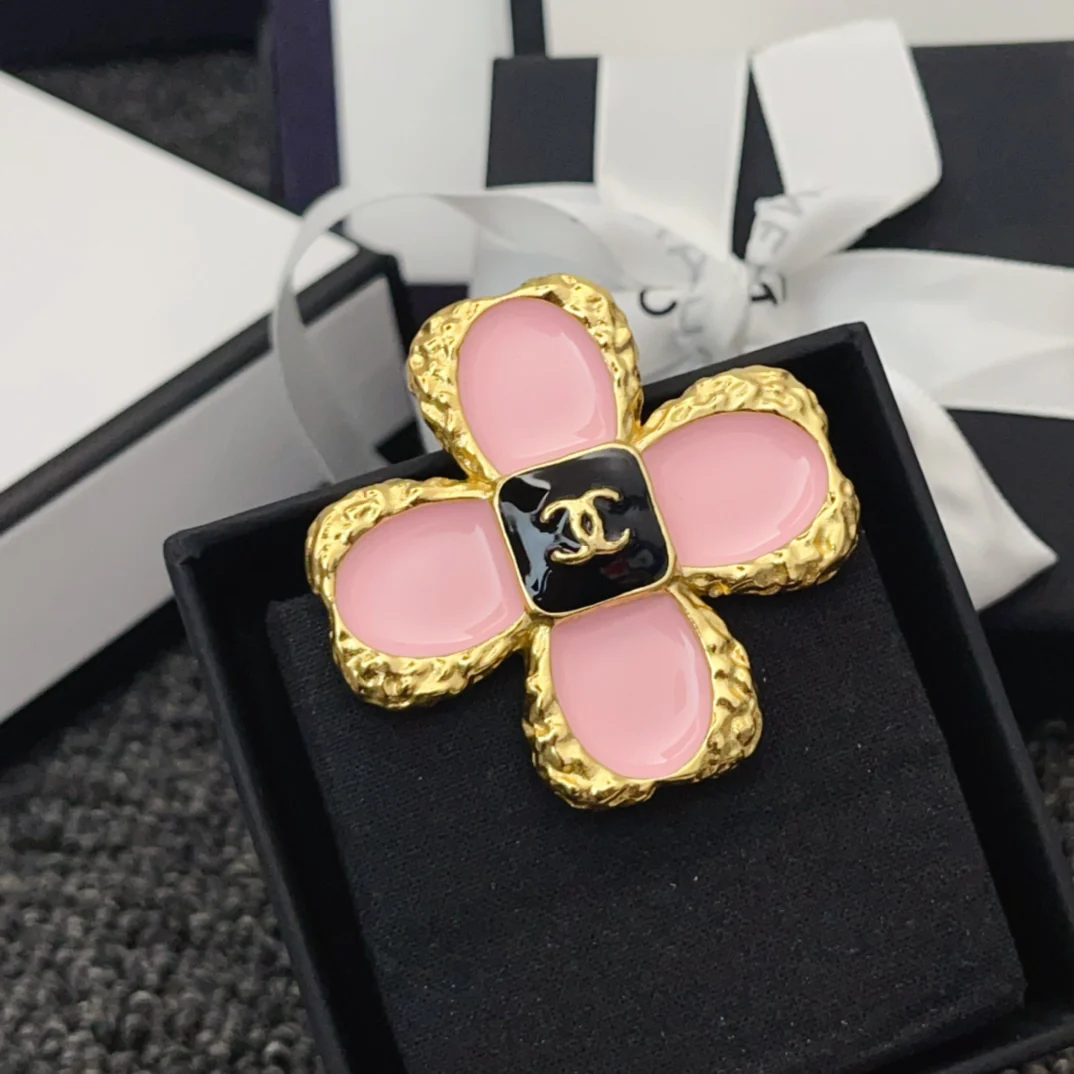 BCB009 CC leaf clover brooch - ccjewelryacc