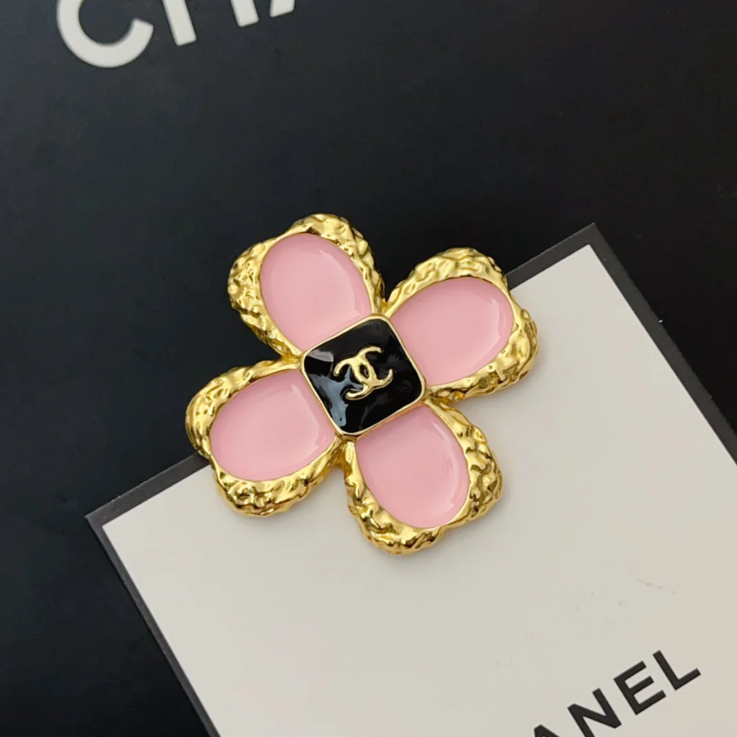 BCB009 CC leaf clover brooch - ccjewelryacc