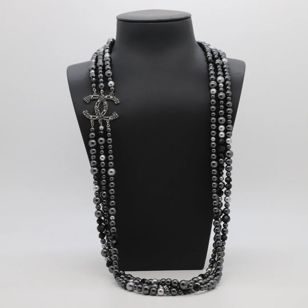 CCL261 High quality pearl CC Long Chain Necklace sweater chain - ccjewelryacc