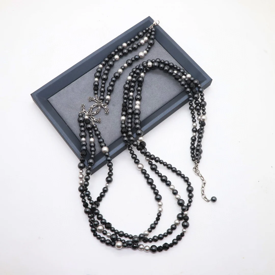 CCL261 High quality pearl CC Long Chain Necklace sweater chain - ccjewelryacc