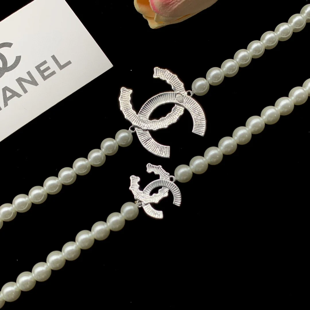 CCL193 CC long chain Necklace sweater chain pearl chain - ccjewelryacc