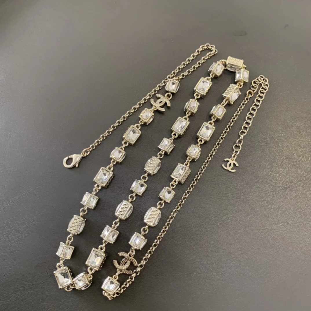 CCL196 CC Long Chain pearl Necklace - ccjewelryacc