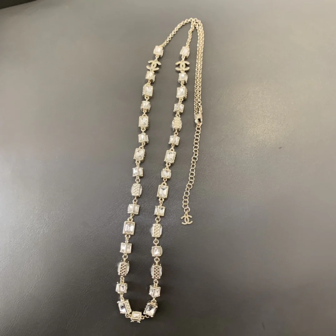 CCL196 CC Long Chain pearl Necklace - ccjewelryacc