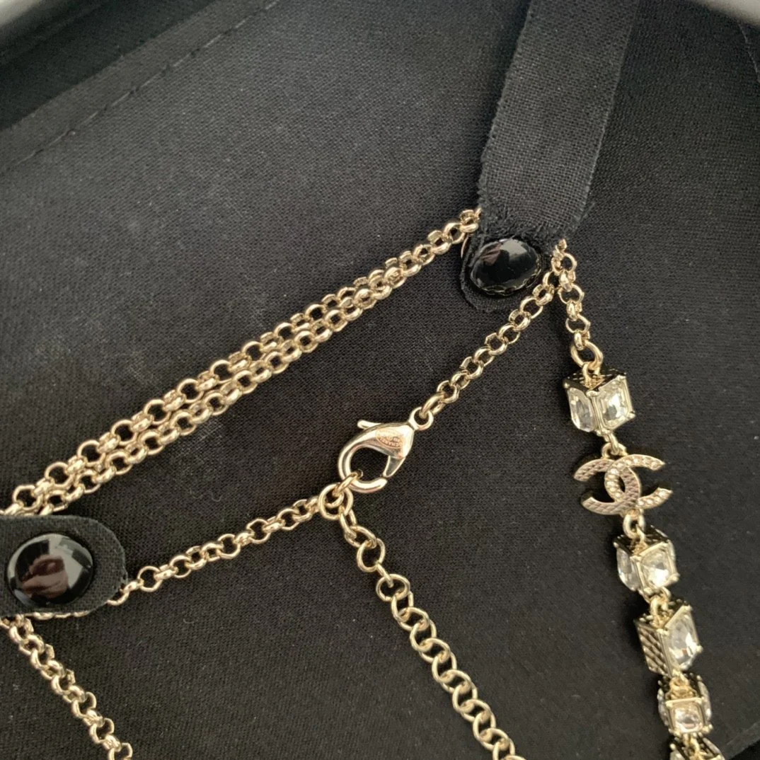 CCL196 CC Long Chain pearl Necklace - ccjewelryacc