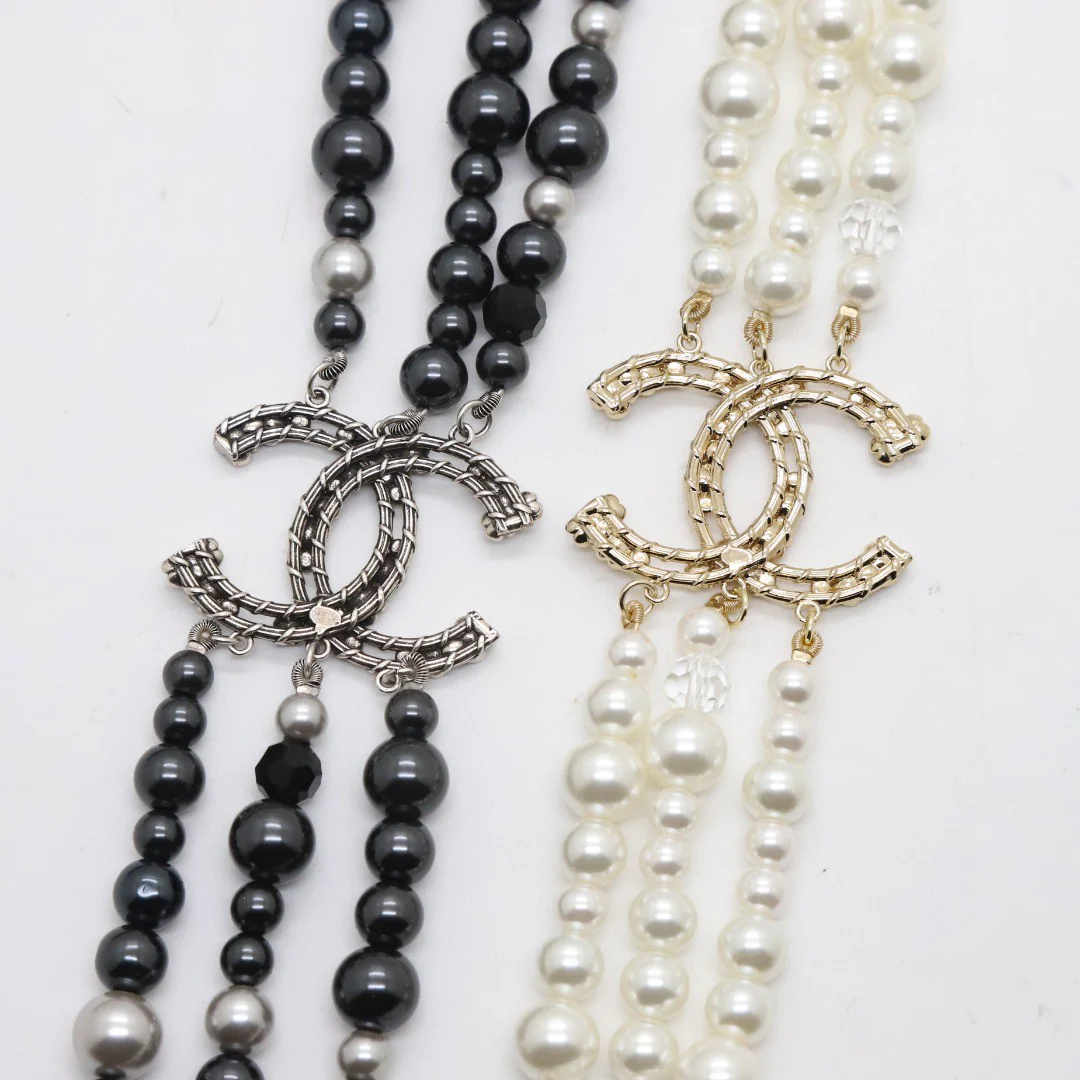 CCL261 High quality pearl CC Long Chain Necklace sweater chain - ccjewelryacc