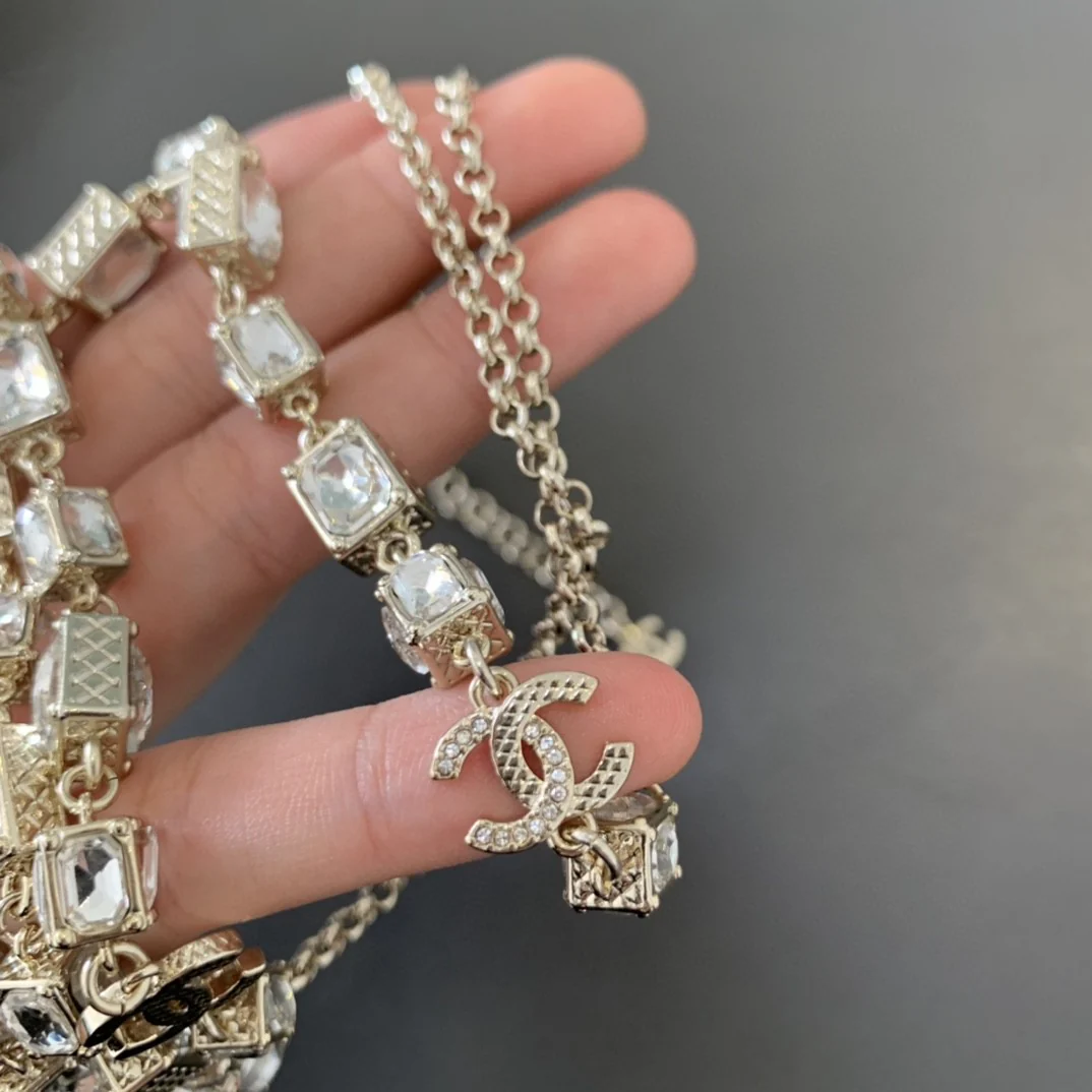 CCL196 CC Long Chain pearl Necklace - ccjewelryacc