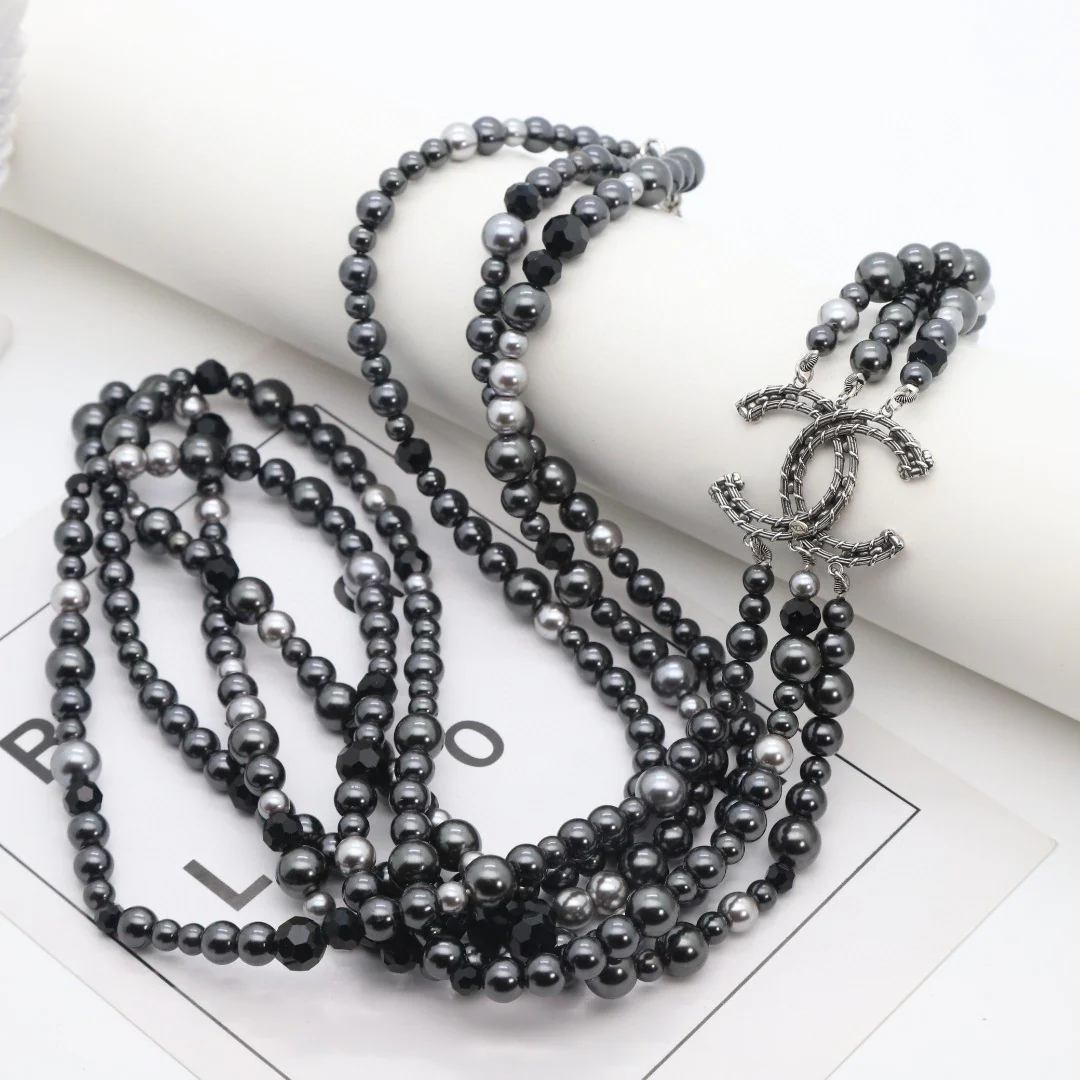 CCL261 High quality pearl CC Long Chain Necklace sweater chain - ccjewelryacc