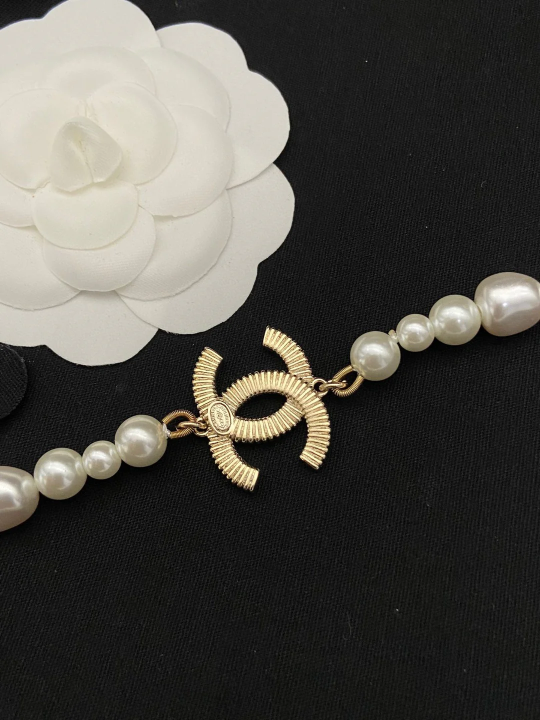 CCL225 High quality CC Pearl Long Chain Sweater Necklace - ccjewelryacc