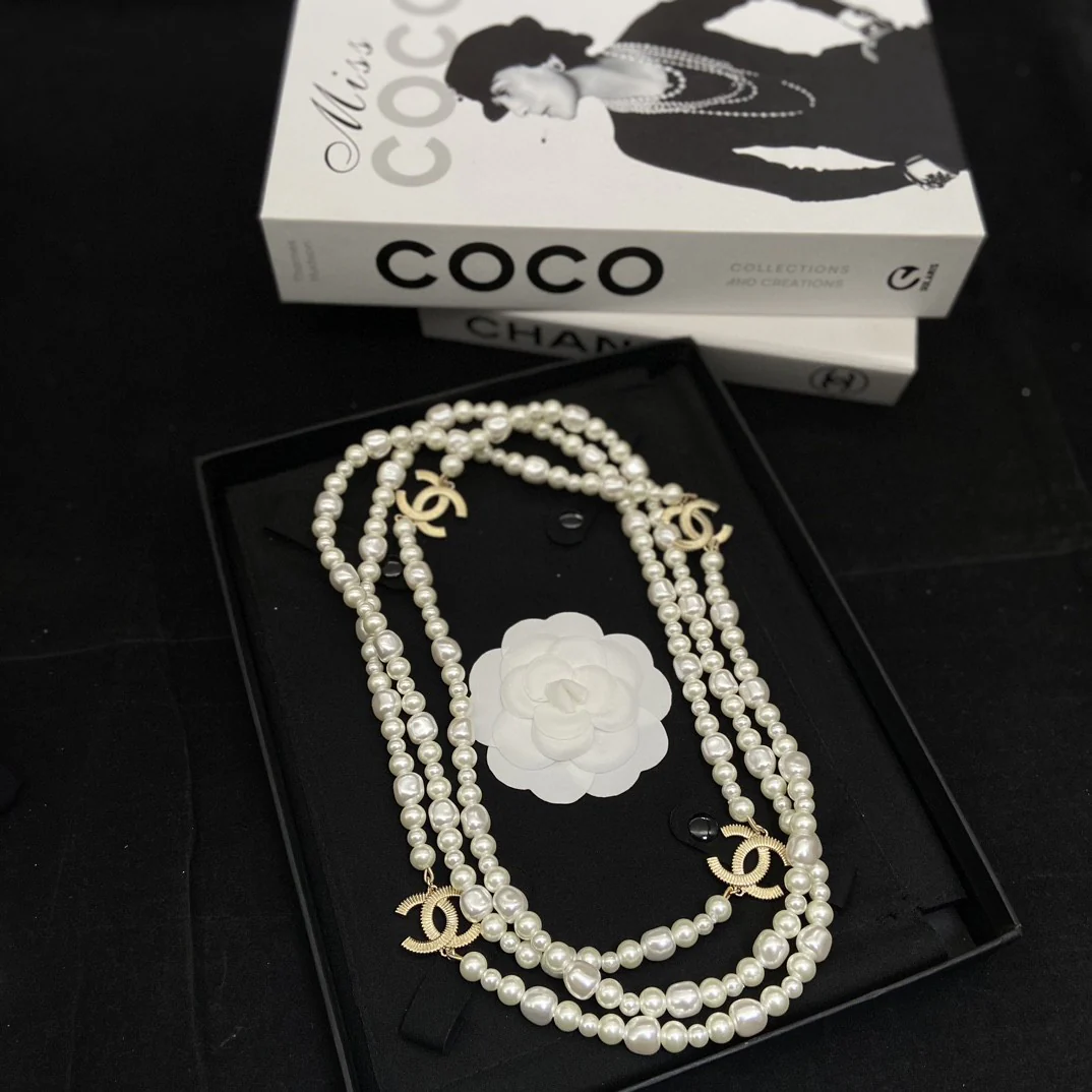 CCL238 CC Long Chain Necklace cc sweater chain - ccjewelryacc