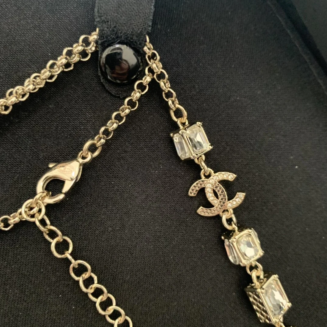 CCL196 CC Long Chain pearl Necklace - ccjewelryacc