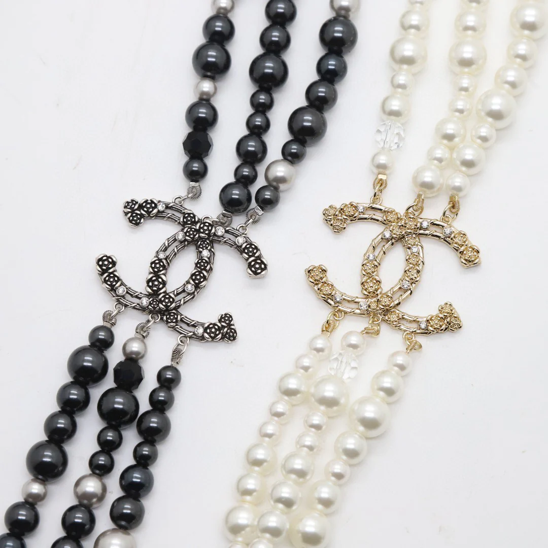 CCL261 High quality pearl CC Long Chain Necklace sweater chain - ccjewelryacc
