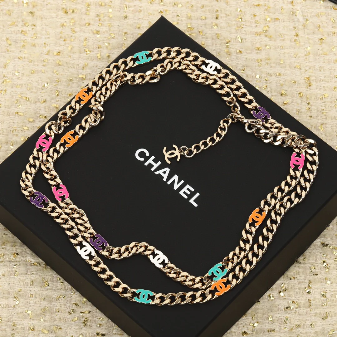 CCL323 High quality CC long chain Necklace cc sweater chain cc waist chain - ccjewelryacc