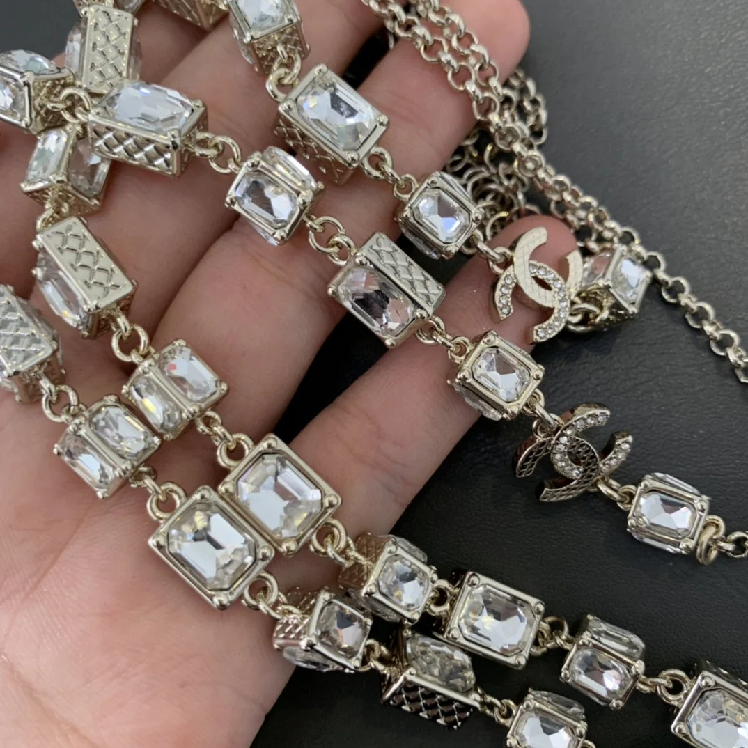 CCL196 CC Long Chain pearl Necklace - ccjewelryacc