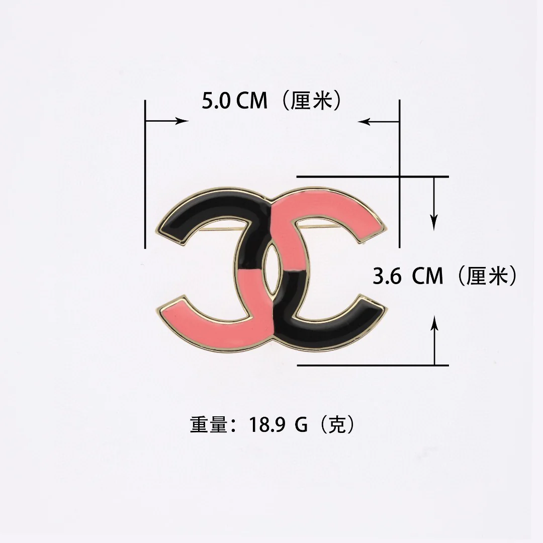 BCB086 CC enamel brooch - ccjewelryacc