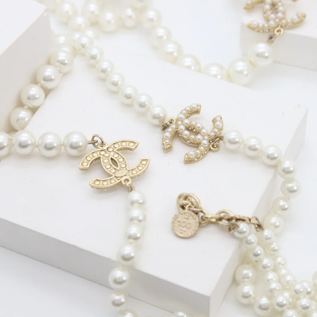 CCL015 CC 100th anniversary pearl necklace Long sweater chain - ccjewelryacc