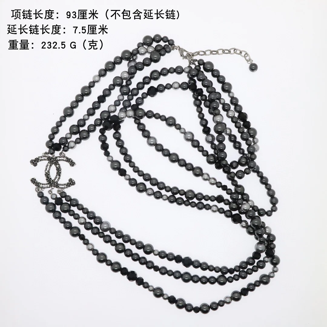 CCL261 High quality pearl CC Long Chain Necklace sweater chain - ccjewelryacc