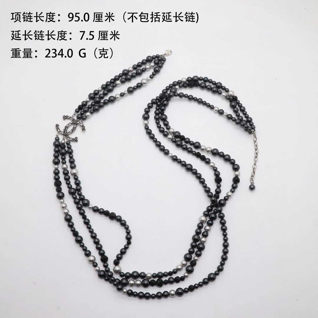 CCL261 High quality pearl CC Long Chain Necklace sweater chain - ccjewelryacc
