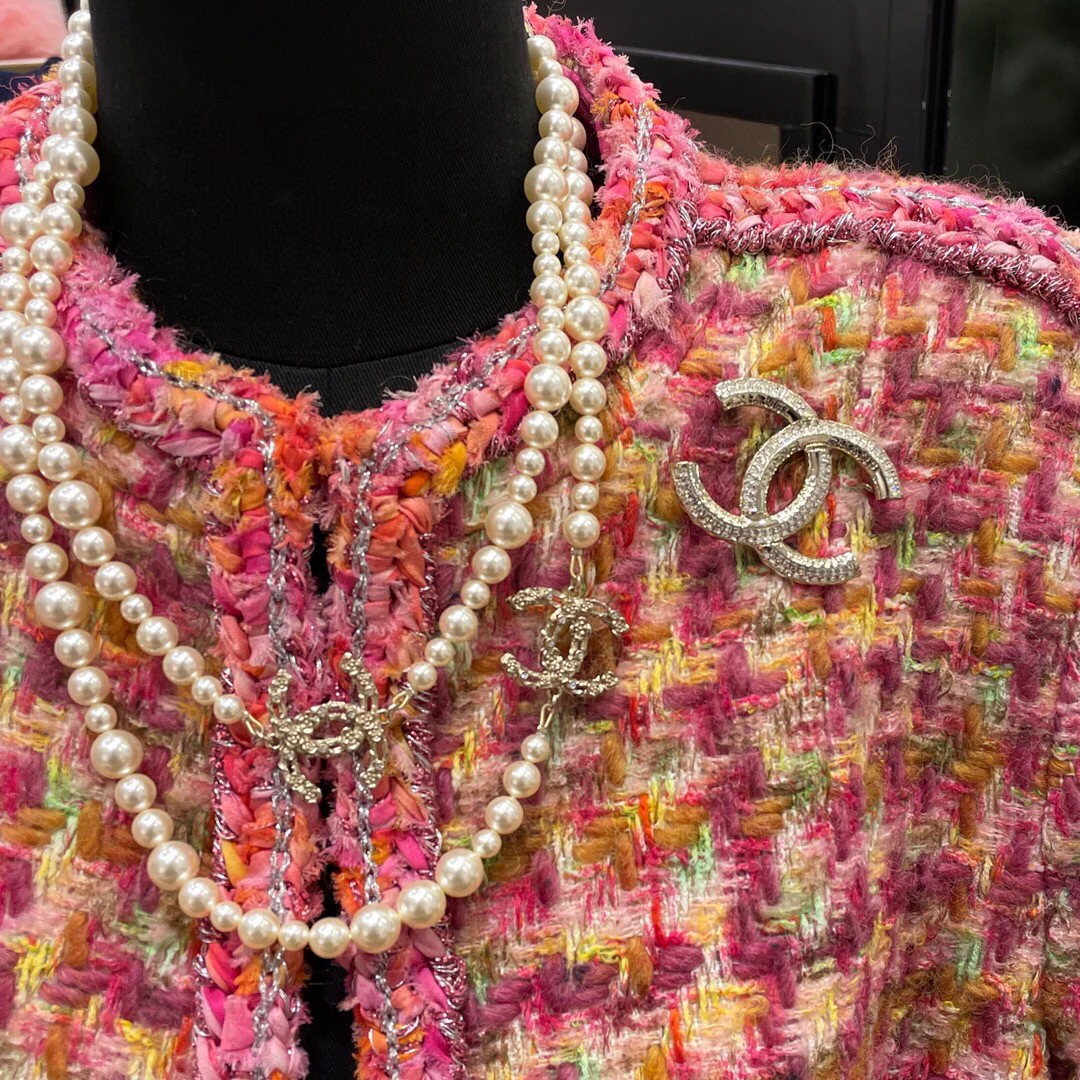 CCL019 CC Long pearl Necklace sweater chain - ccjewelryacc