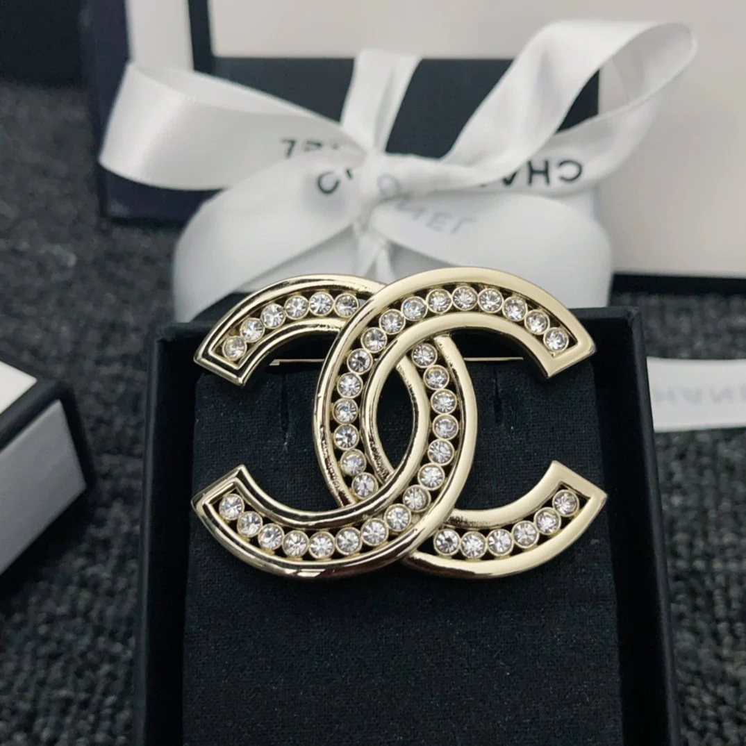 BCB074 CC Crystal brooch pin - ccjewelryacc