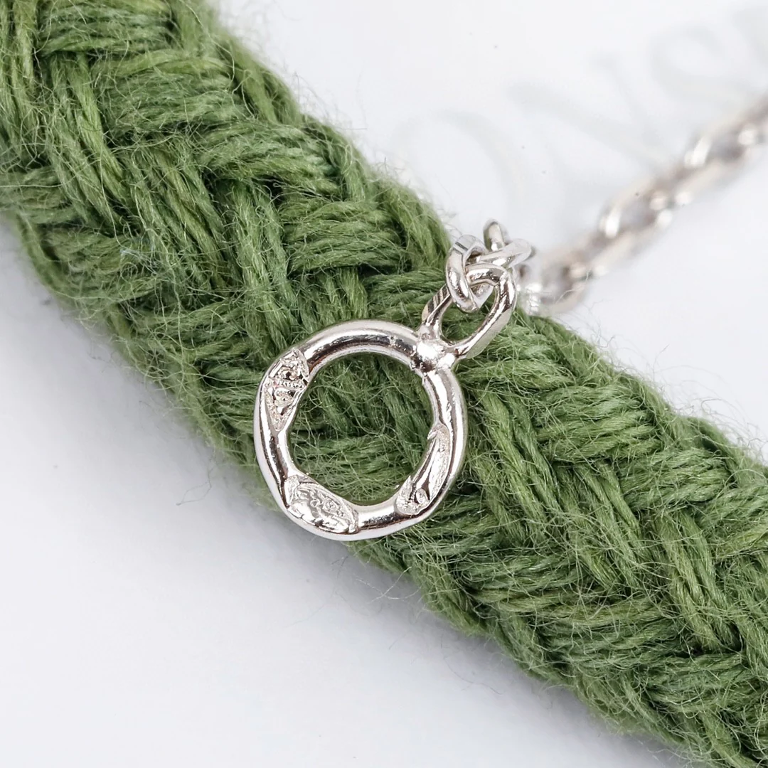 VCNS041 18k white gold/rose gold Perlée clovers Pendant Necklace - ccjewelryacc