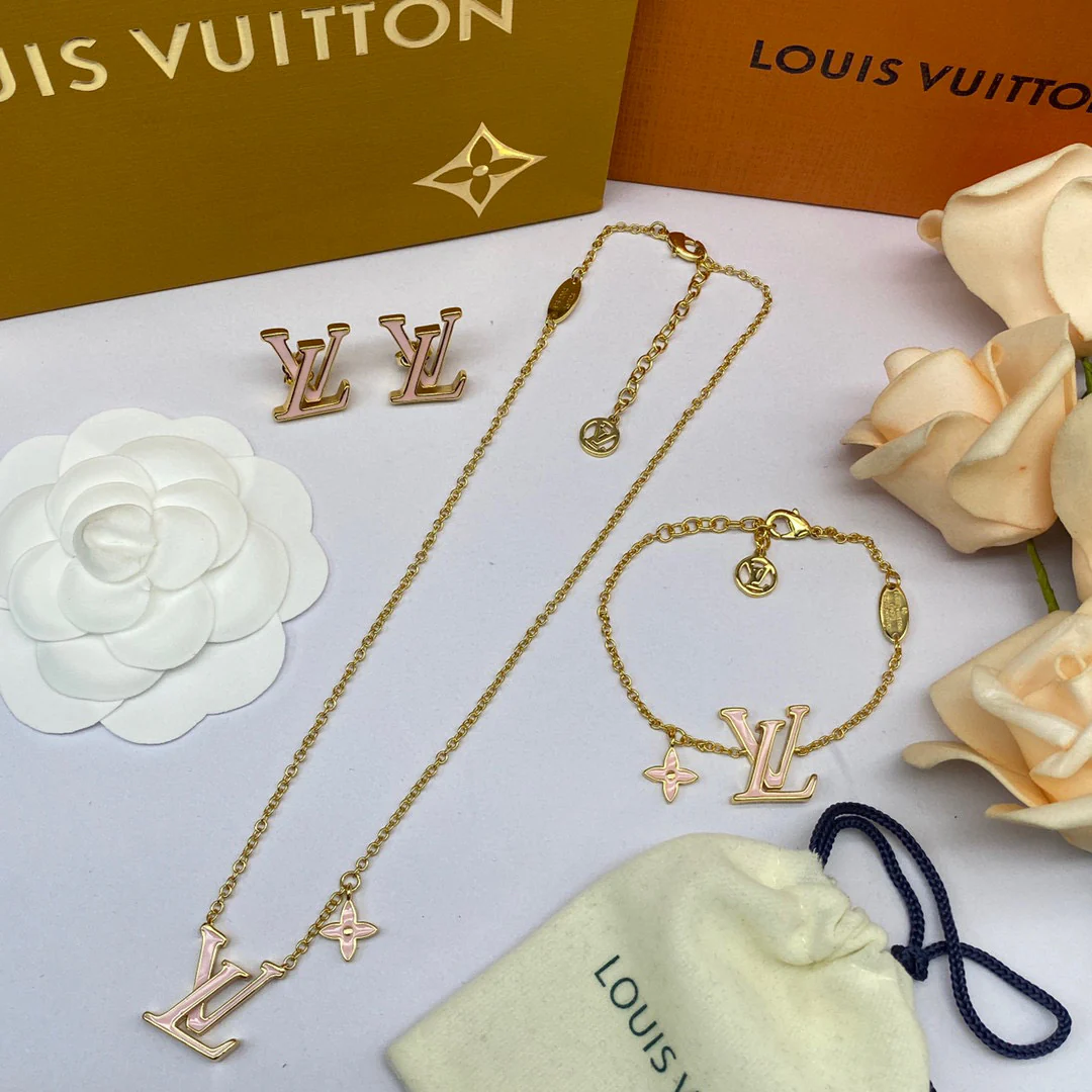 LVT017 Ever Blossom Series Jewelry Set Necklace Bracelet Earring - ccfashionjewelry
