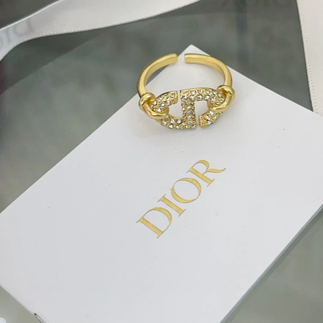 CDR008 Crystals and cd icon ring - ccjewelryacc