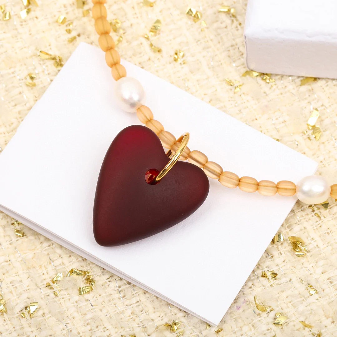 CDN307 Top quality Luxury Designer CD Heart Pearl Necklace For Women - ccjewelryacc