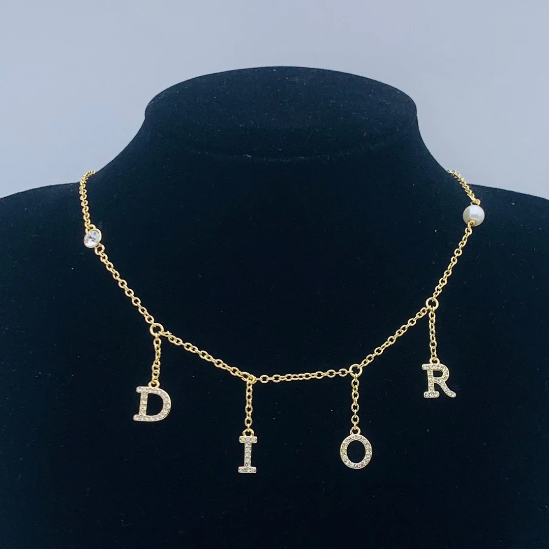 CDN321 High Quality Designer CD Necklace for Women - ccjewelryacc
