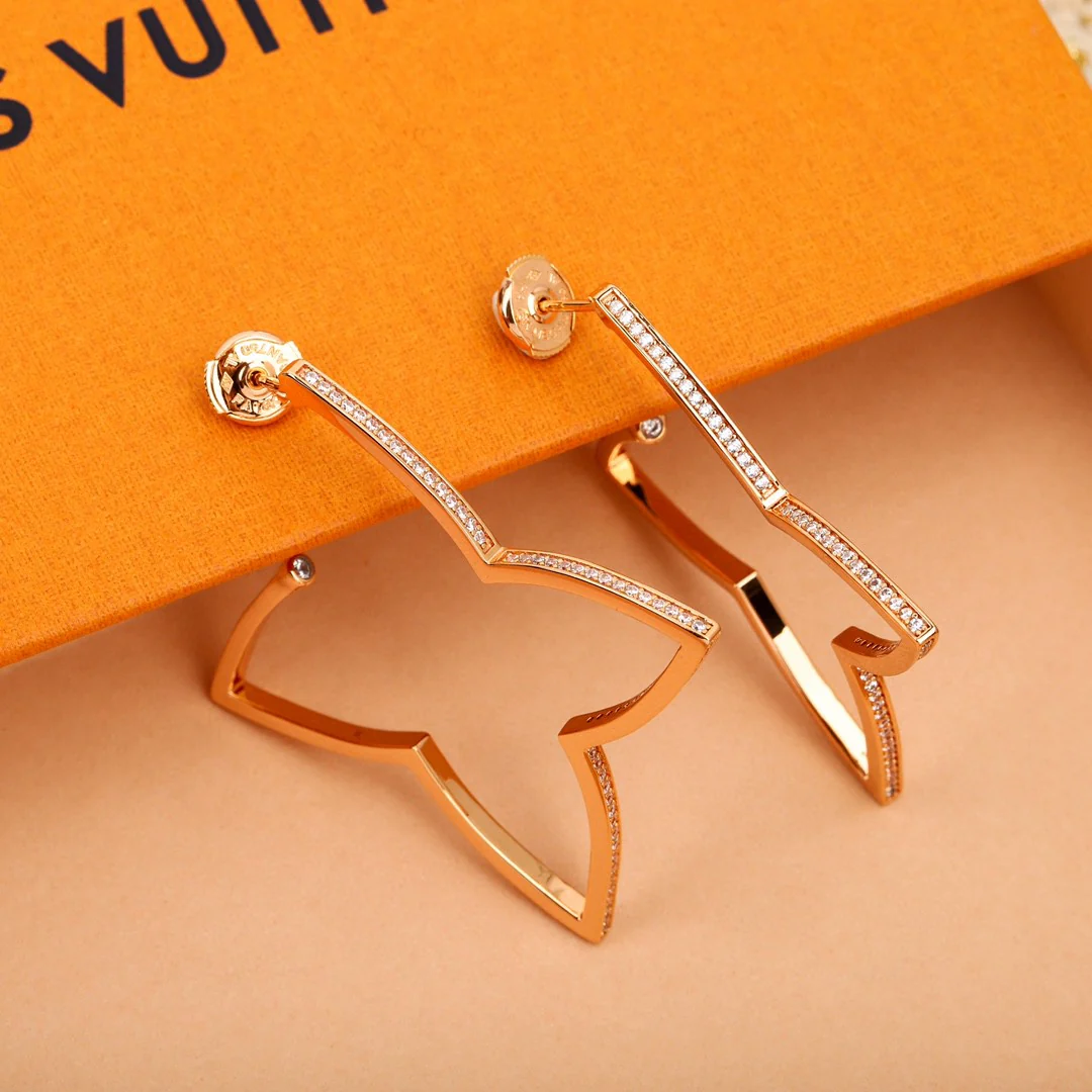 LVES001 S925 Sterling Silver XL Hoop Earrings For Women - ccfashionjewelry
