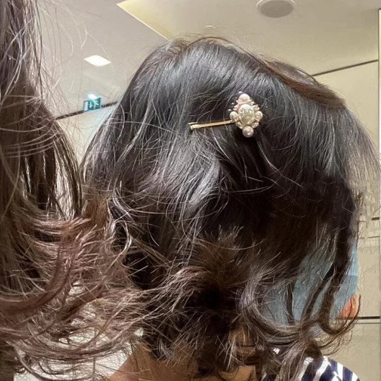 CCH045 chanel pearl hair clip - ccjewelryacc