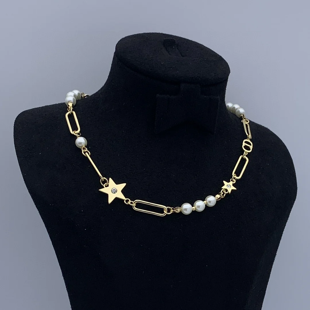 CDN244 High quality Luxury Designer CD Choker Necklace - ccjewelryacc