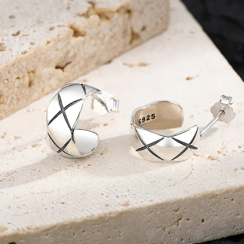 CCE8004S coco crush earring S925 Silver diamond Cc earring - ccjewelryacc