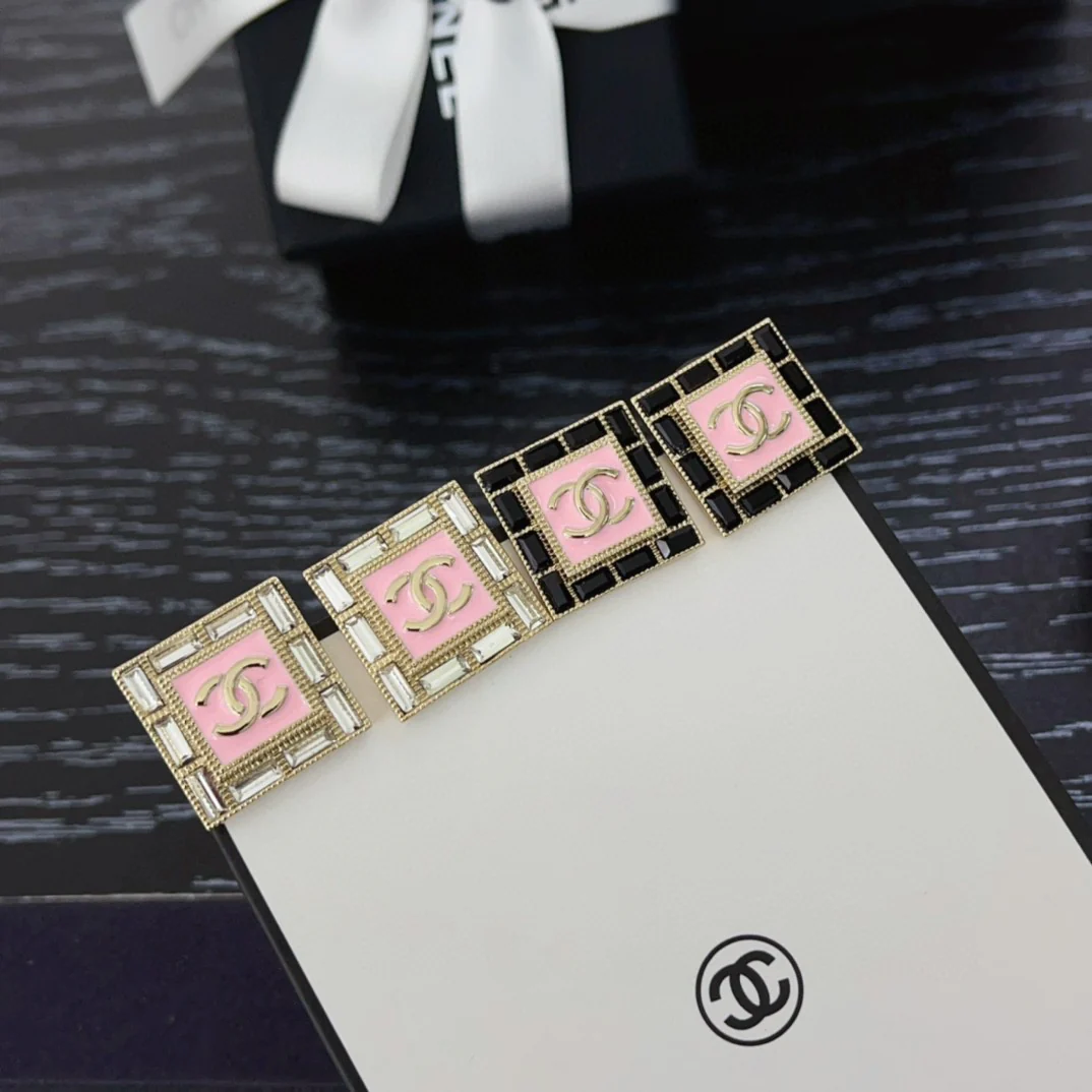 CCE146 Square CC logo earring - ccjewelryacc