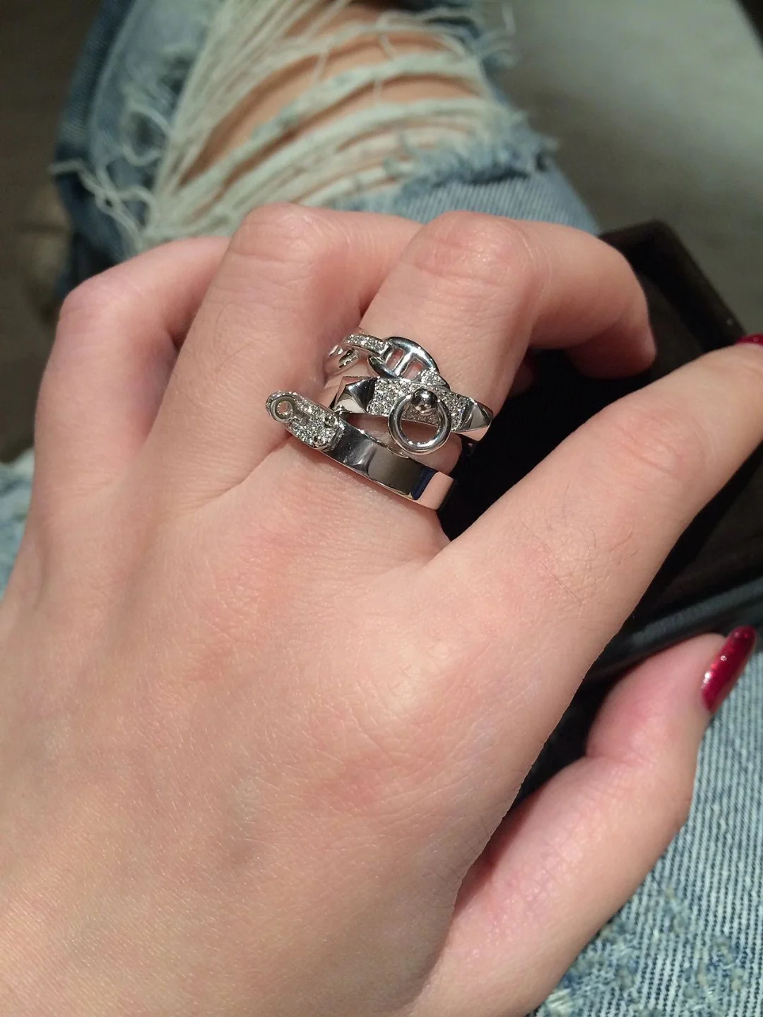 HMR012 Chaine d'ancre Chaos ring - ccjewelryacc