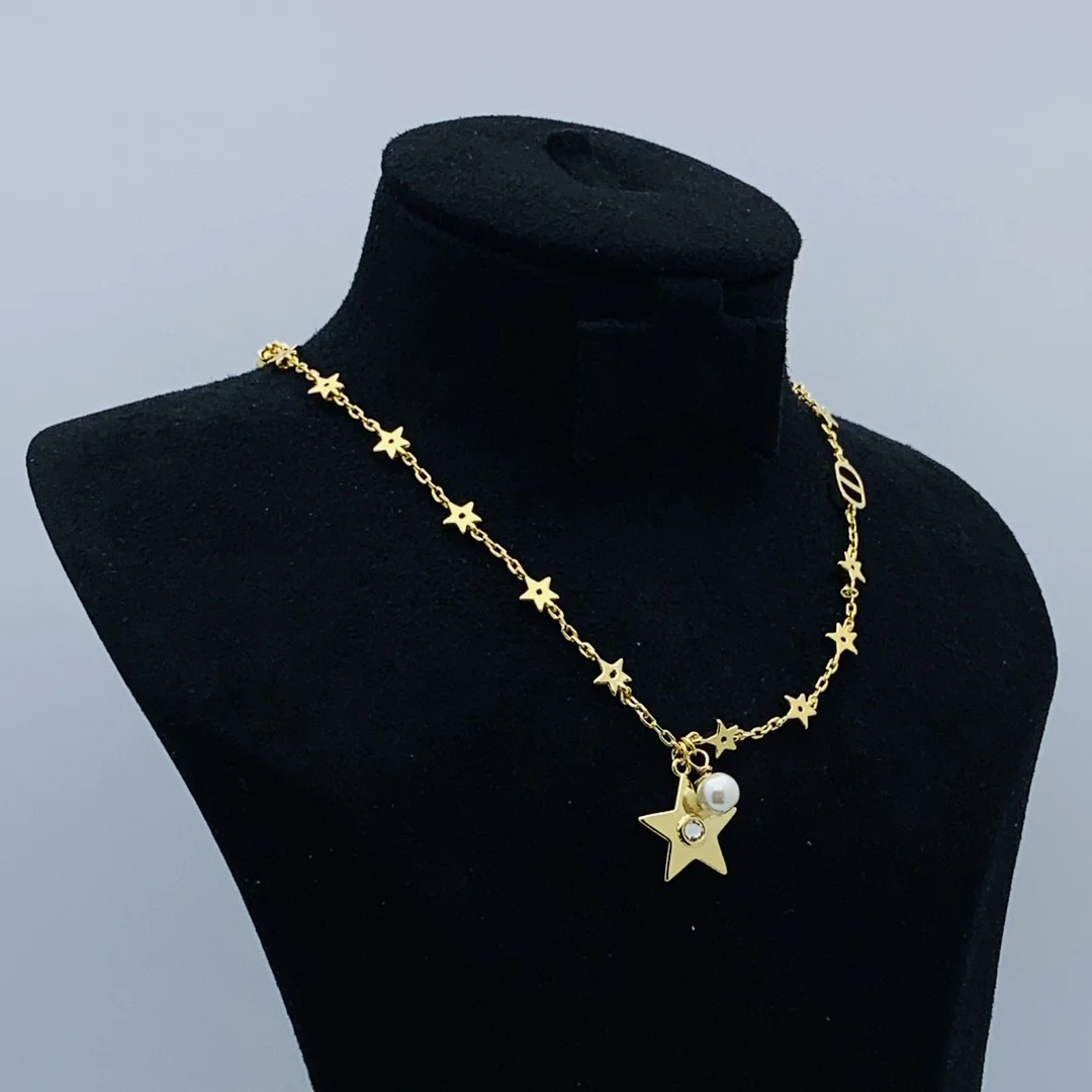 CDN316 High Quality Designer CD Necklace for Women - ccjewelryacc