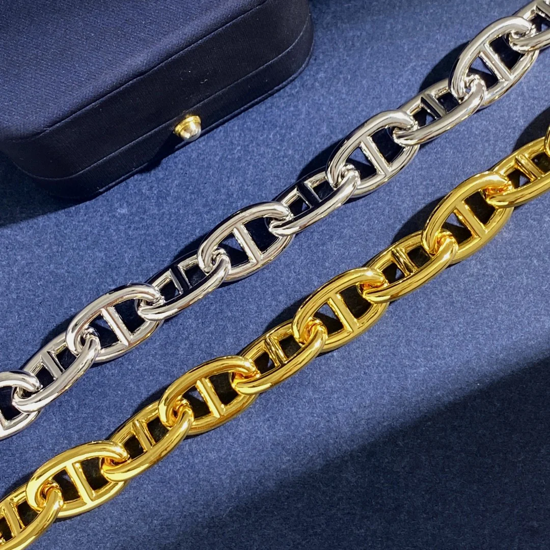 HMS010 Pig Nose OT Bracelet Chain Chaine d'ancre Large - ccjewelryacc