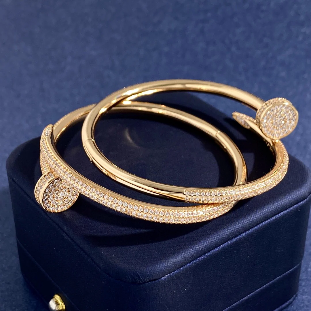 KB8001C High Version High Quality Nail Bangle Bracelet for Women men - ccjewelryacc