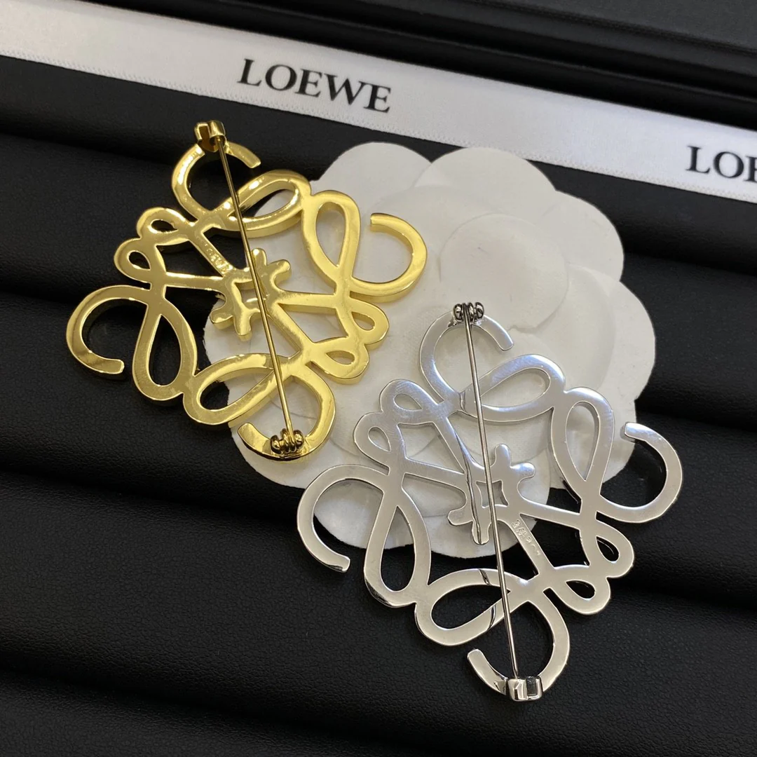 BLB003 Anagram brooch in metal - ccjewelryacc